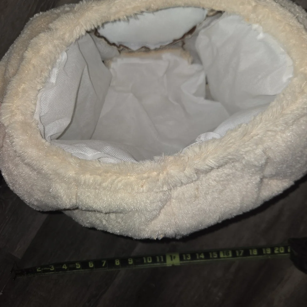 Plush Pug Costume Hood - Cream and‎ Brown